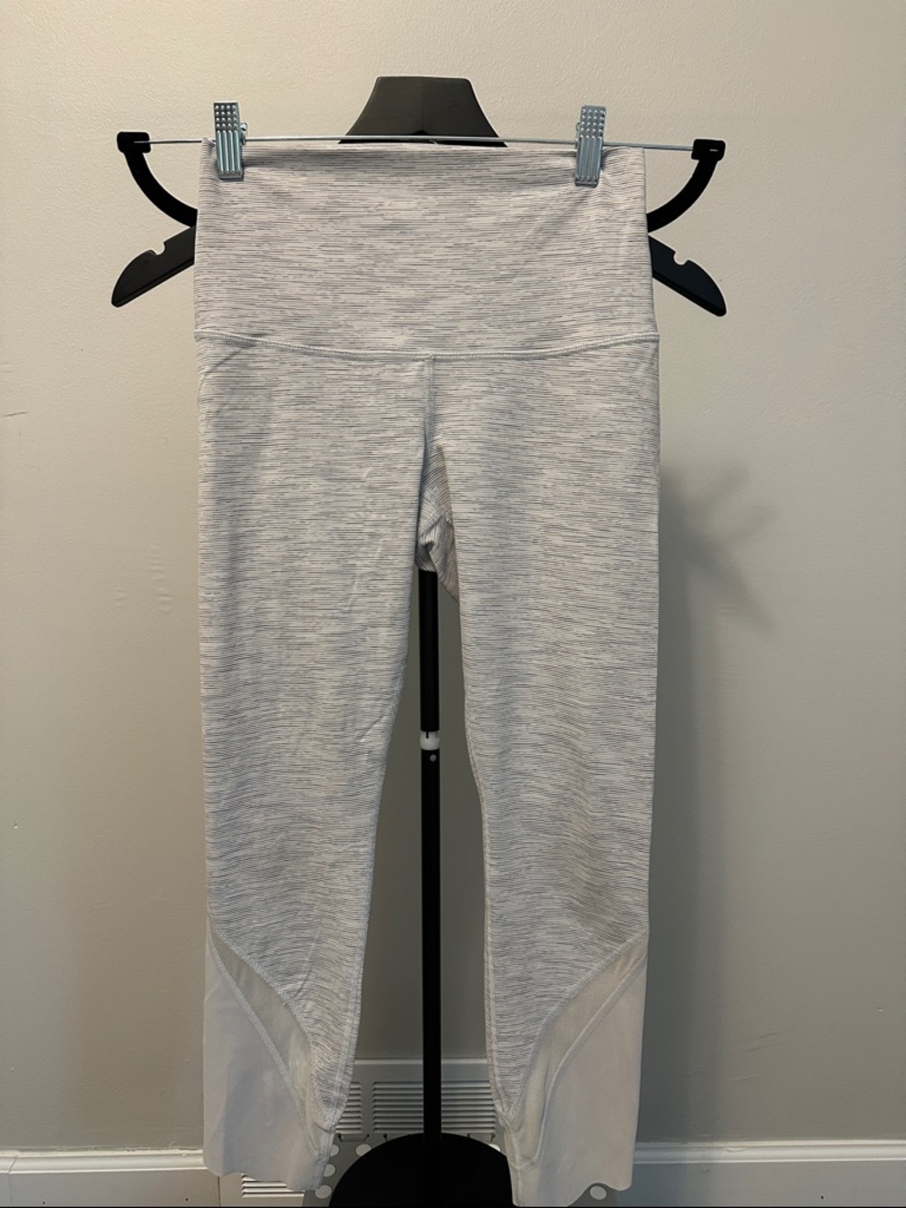 lululemon athletica Light Heather Gray Seam-Detail Leggings